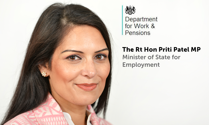 Priti Patel is Britain's Minister of State for Employment