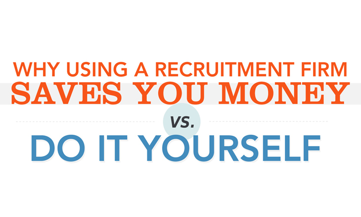 Recruitment fees are less than DIY