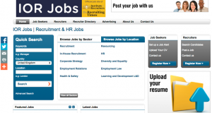 Priced at just £75 per advert, the new job board, entitled 'IOR Jobs', is already attracting the attention of recruiters who need to find a new job as well as agencies looking to hire consultants